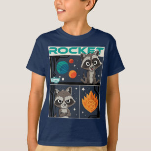 Guardians of the Galaxy Baby Rocket Cartoon T-Shirt
