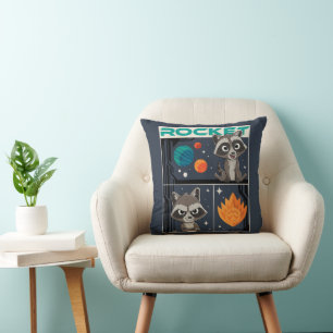 Guardians of the Galaxy Baby Rocket Cartoon Throw Pillow