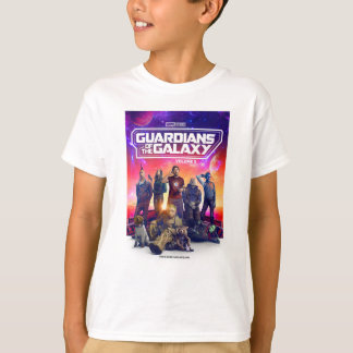Guardians of the Galaxy Character Group Poster T-Shirt