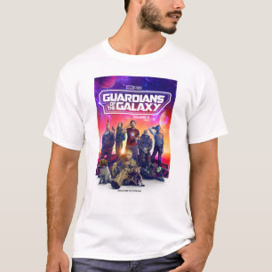 Guardians of the Galaxy Character Group Poster T-Shirt