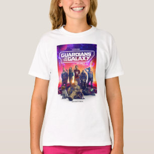 Guardians of the Galaxy Character Group Poster T-Shirt