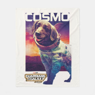 Guardians of the Galaxy Cosmo Character Poster Fleece Blanket