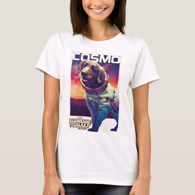 Guardians of the Galaxy Cosmo Character Poster T-Shirt (Front)