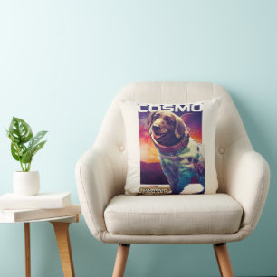 Guardians of the Galaxy Cosmo Character Poster Throw Pillow