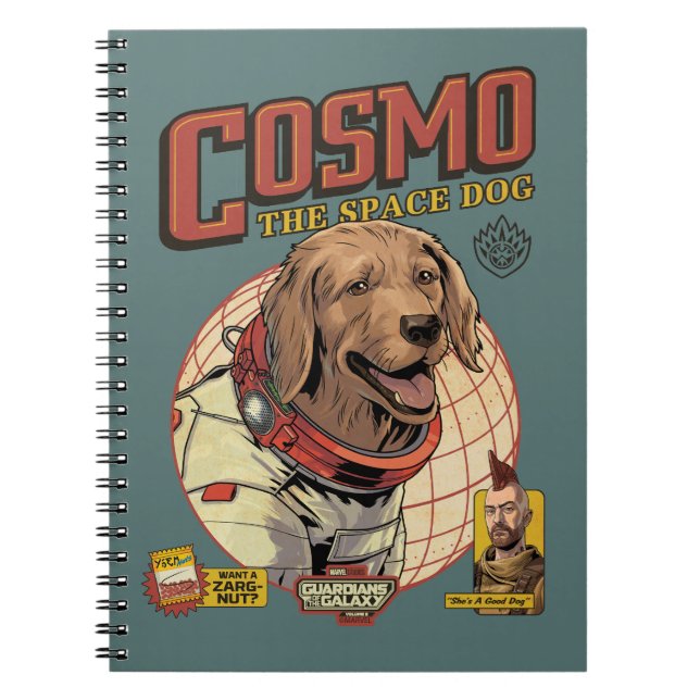 Guardians of the Galaxy Cosmo The Space Dog Notebook (Front)