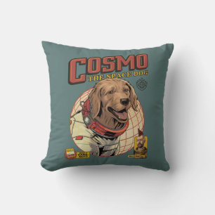 Guardians of the Galaxy Cosmo The Space Dog Throw Pillow