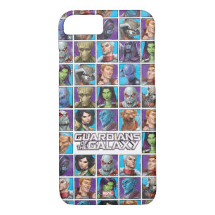 Guardians of the Galaxy   Crew Grid iPhone 8/7 Case
