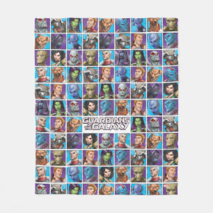 Guardians of the Galaxy   Crew Grid Fleece Blanket