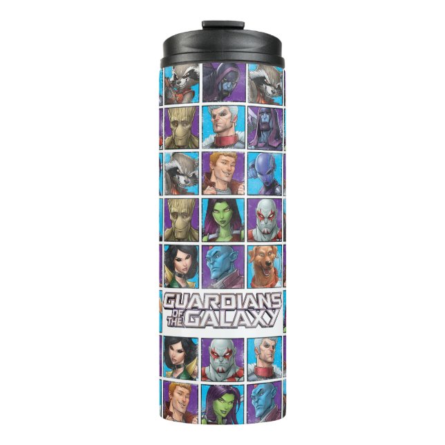 Guardians of the Galaxy | Crew Grid Thermal Tumbler (Front)