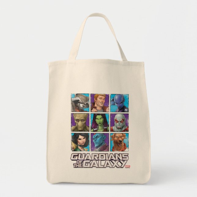 Guardians of the Galaxy | Crew Grid Tote Bag (Front)