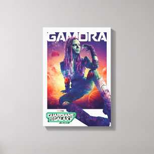 Guardians of the Galaxy Gamora Character Poster Canvas Print