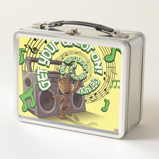 Guardians of the Galaxy Groot Boombox Metal Lunch Box Zazzle.ca