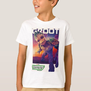 Guardians of the Galaxy Groot Character Poster T-Shirt