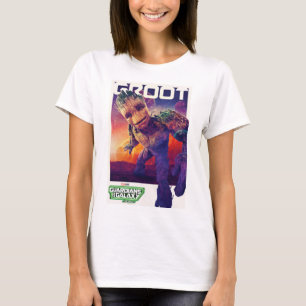 Guardians of the Galaxy Groot Character Poster T-Shirt