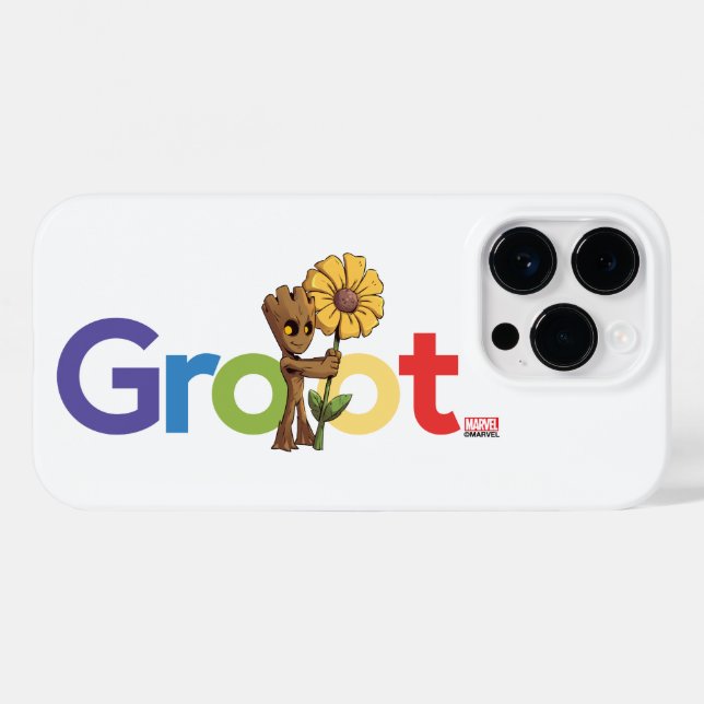 Guardians of the Galaxy | Groot Name Flower Case-Mate iPhone Case (Back (Horizontal))