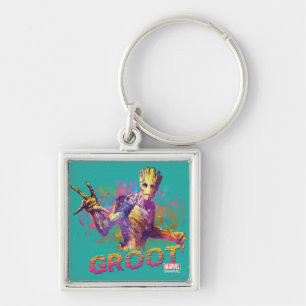 Guardians of the Galaxy Groot Neon Graphic Keychain