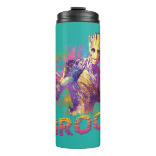 Guardians of the Galaxy Groot Neon Graphic Thermal Tumbler