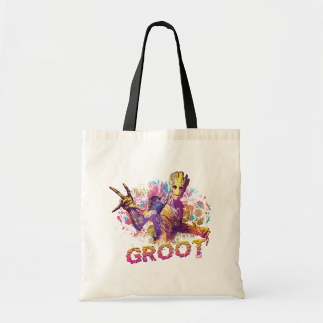Guardians of the Galaxy | Groot Neon Graphic Tote Bag (Front)
