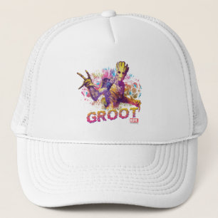 Guardians of the Galaxy   Groot Neon Graphic Trucker Hat