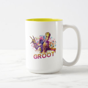 Guardians of the Galaxy Groot Neon Graphic Two-Tone Coffee Mug