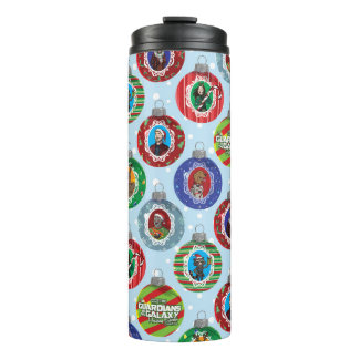 Guardians of the Galaxy Holiday Bauble Pattern Thermal Tumbler