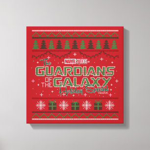 Guardians of the Galaxy Holiday Cross Stitch Canvas Print
