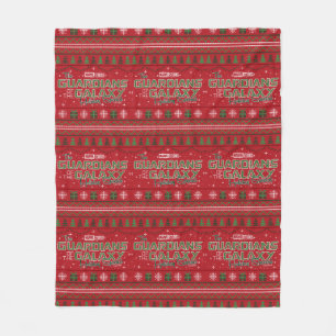 Guardians of the Galaxy Holiday Cross Stitch Fleece Blanket