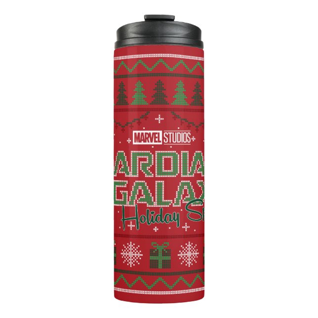 Guardians of the Galaxy Holiday Cross Stitch Thermal Tumbler (Front)