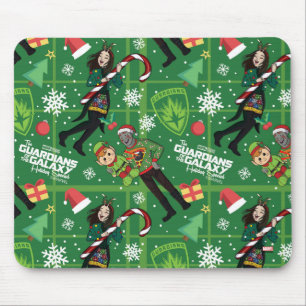 Guardians of the Galaxy Holiday Drax & Mantis Mouse Pad