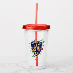 Guardians of the Galaxy Holiday Logo & Lights Acrylic Tumbler