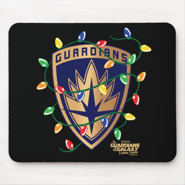 Guardians of the Galaxy Holiday Logo & Lights Mouse Pad (Front)