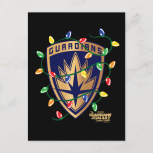 Guardians of the Galaxy Holiday Logo & Lights Postcard