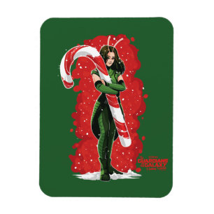 Guardians of the Galaxy Holiday Mantis Candy Cane Magnet