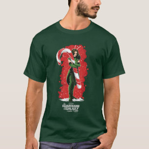 Guardians of the Galaxy Holiday Mantis Candy Cane T-Shirt