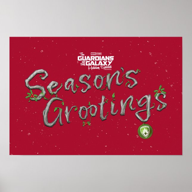 Guardians of the Galaxy Holiday Season's Grootings Poster (Front)