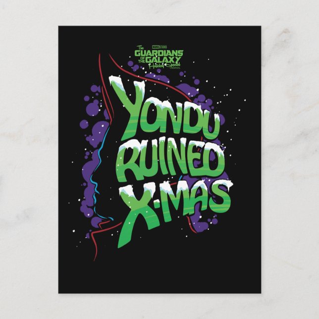 Guardians of the Galaxy Holiday Yondu X-Mas Postcard (Front)