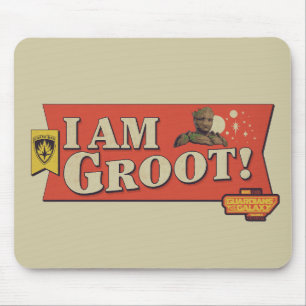 Guardians of the Galaxy "I Am Groot" Banner Mouse Pad
