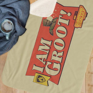 Guardians of the Galaxy "I Am Groot" Banner Sherpa Blanket