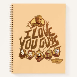 Guardians of the Galaxy "I Love You Guys" Notebook