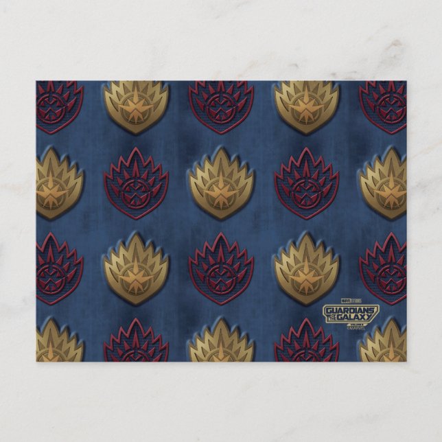 Guardians of the Galaxy Insignia Pattern Postcard (Front)