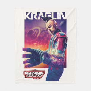 Guardians of the Galaxy Kraglin Character Poster Fleece Blanket