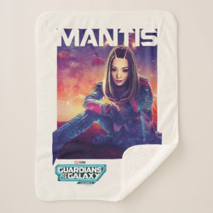Guardians of the Galaxy Mantis Character Poster Sherpa Blanket