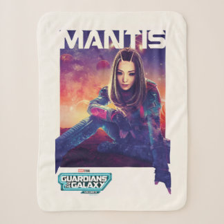 Guardians of the Galaxy Mantis Character Poster Sherpa Blanket