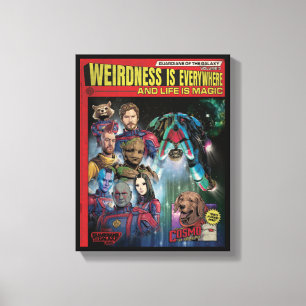 Guardians of the Galaxy Retro Comic Book Homage Canvas Print