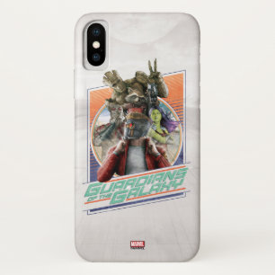 Guardians of the Galaxy Retro Crew Art iPhone X Case