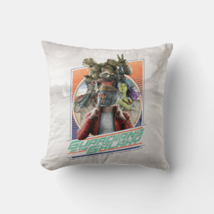 Guardians of the Galaxy Retro Crew Art Throw Pillow