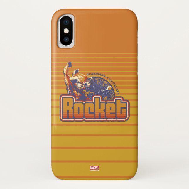 Guardians of the Galaxy | Rocket Character Badge Case-Mate iPhone Case (Back)