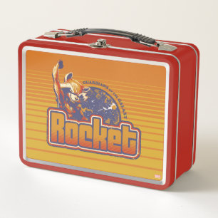 Guardians of the Galaxy   Rocket Character Badge Metal Lunch Box