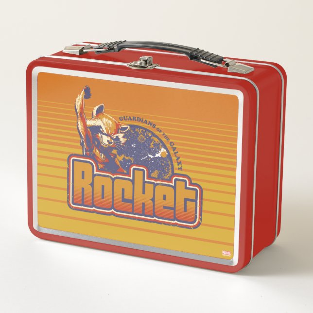 Guardians of the Galaxy | Rocket Character Badge Metal Lunch Box (Front)