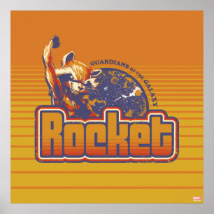 Guardians of the Galaxy   Rocket Character Badge Poster